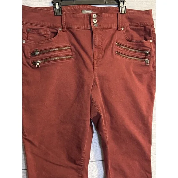 Torrid Jeans Womens 24 Feel The Fit Jegging Super Soft Rust Color Plus Size - Picture 3 of 6